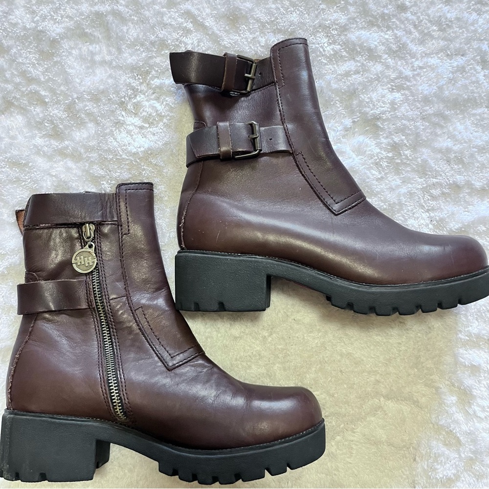 Double H Brown Leather Boots Size 9 M